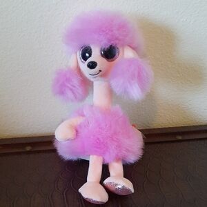 Plush Pink Poodle Dog Toy